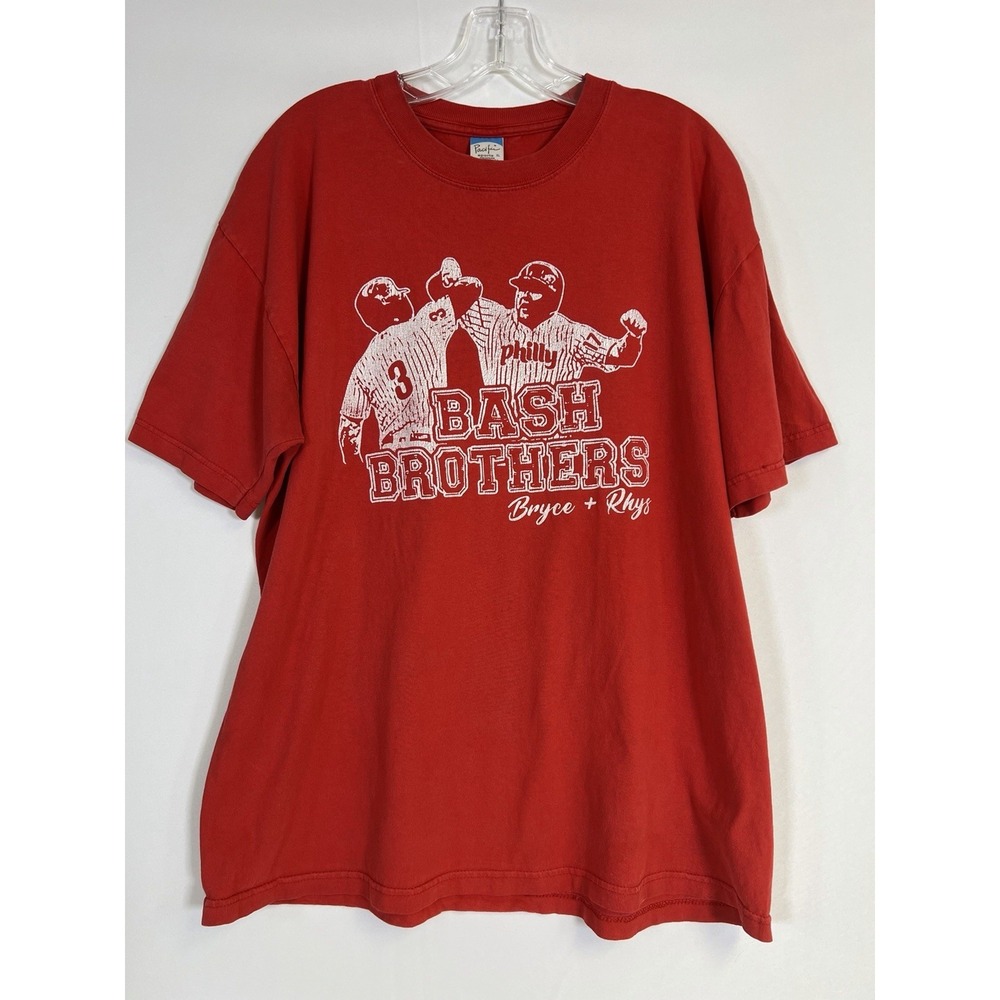 Philadelphia Phillies Bryce Harper Rhys Hoskins Bash Brothers XL Tshirt Distress